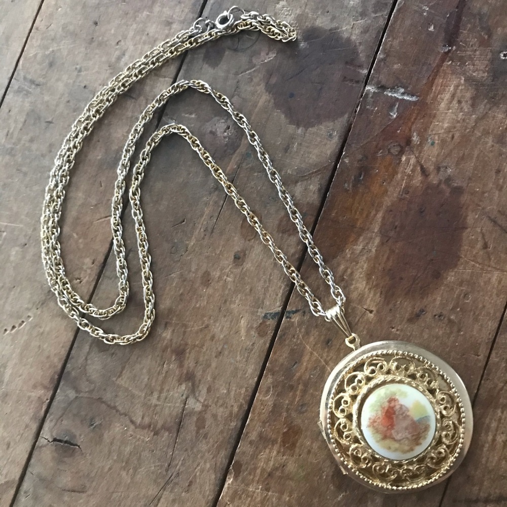 Vintage locket necklace - Picture 4 of 9